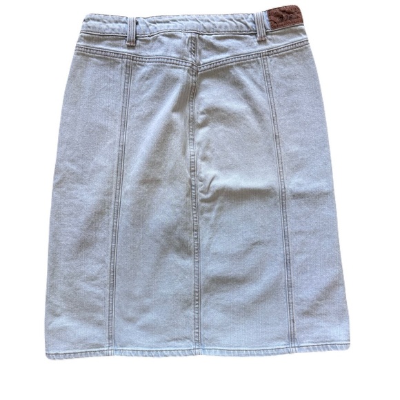 Women's Levi's Blue Pencil Skirt Knee-Length Casual Vacation Beach Summer Size 6 - Picture 2 of 6